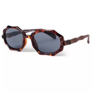 Janie and Jack Tortoise Bamboo Sunglasses Size 2-4Y